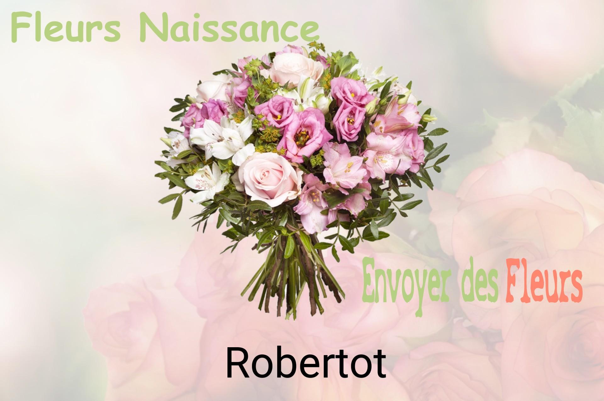 Bouquet de fleurs de naissance livré à Robertot